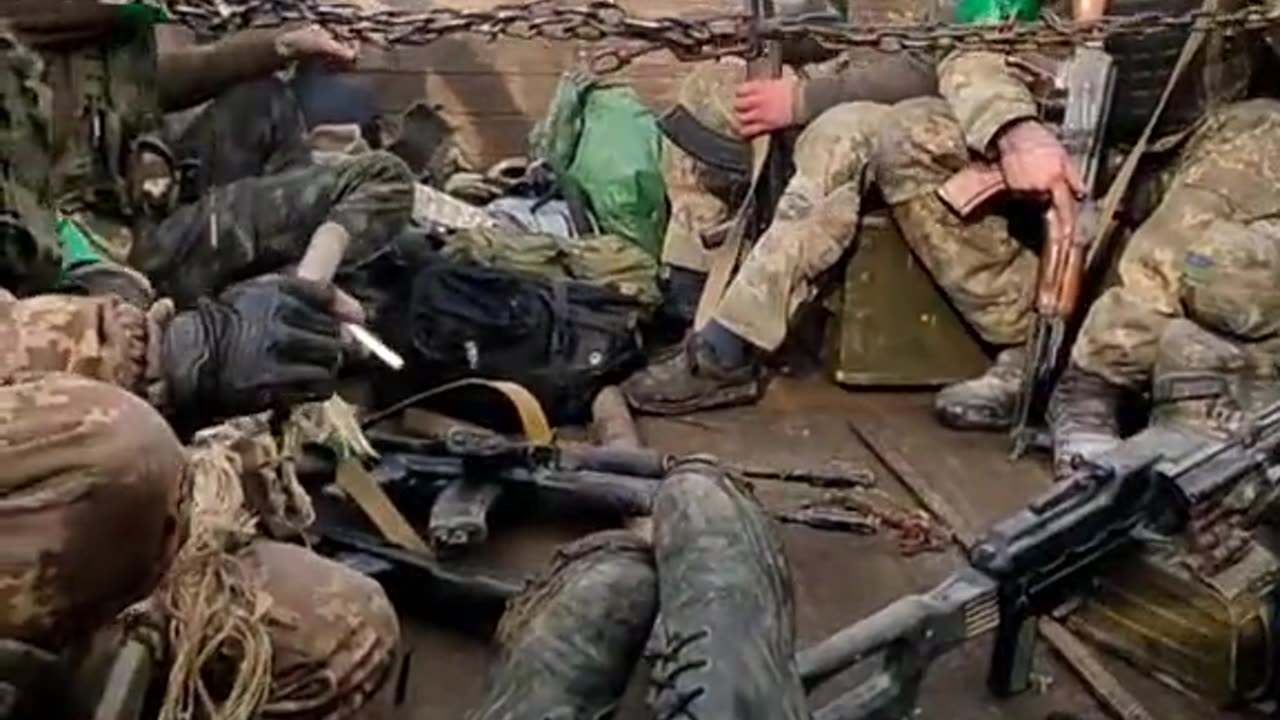 Ukrainians Driving Around Bakhmut