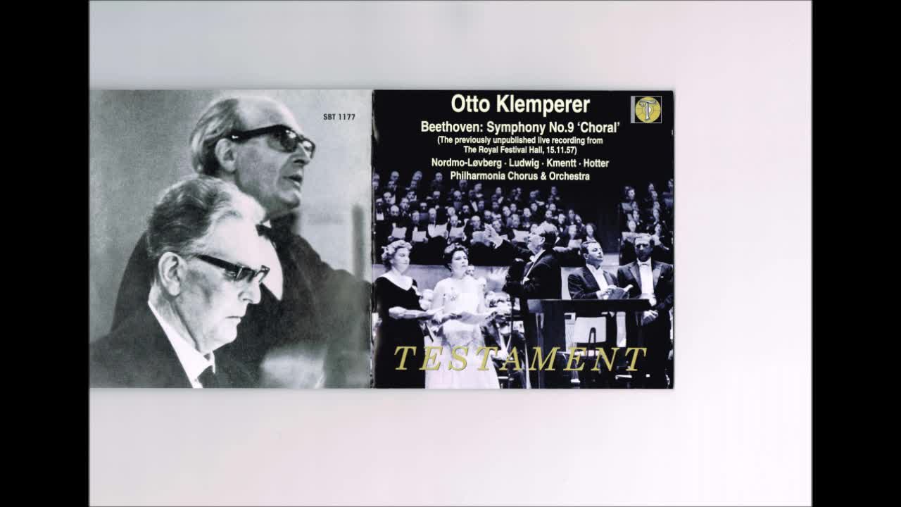 Beethoven - Symphony No.9 “Choral” Klemperer Philharmonia live