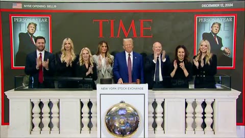 EPIC: Trump Rings The New York Stock Exchange Bell