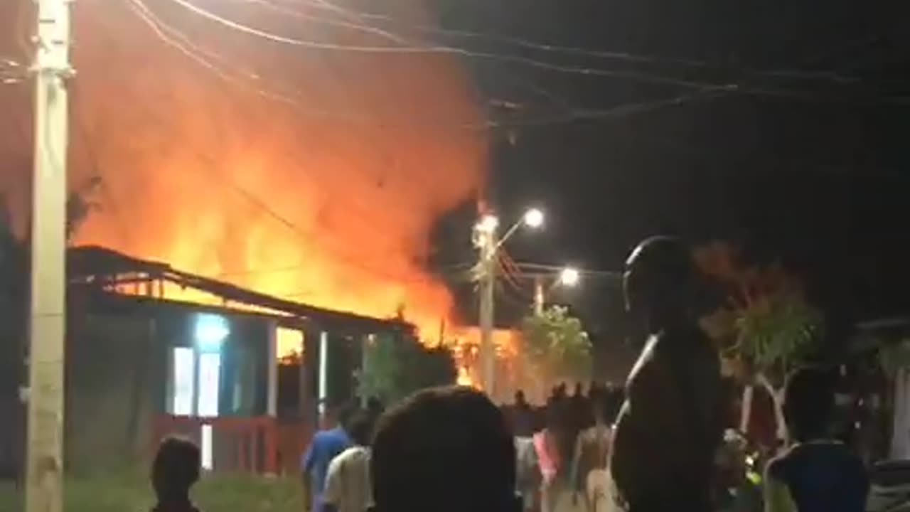INCENDIO EL POZON SECTOR ISLAS DE LEON