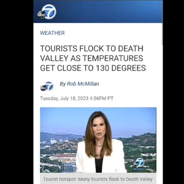 It's hot in Death Valley!