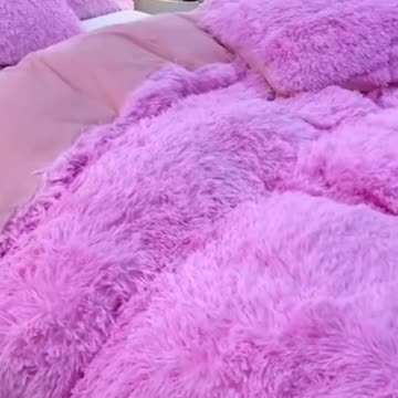 3pcs Multicolor Plush Duvet Cover Set $27.98