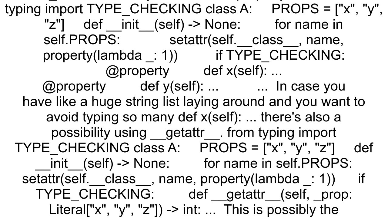 How to help Pylance understand dynamically added class properties