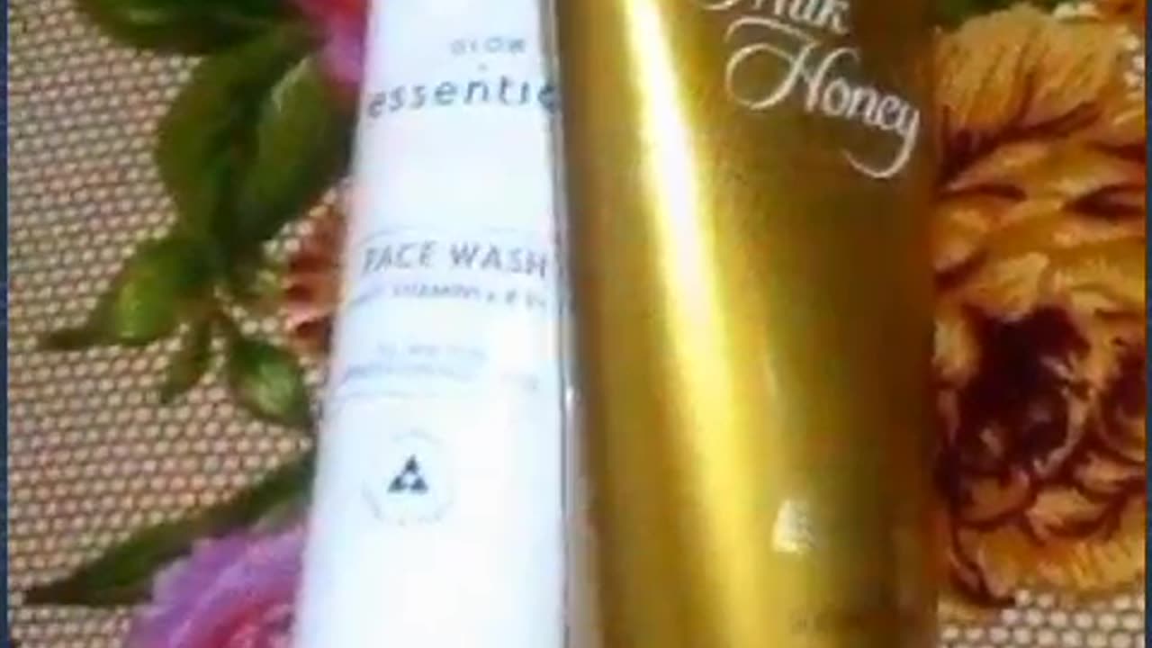 milk and honey sugar scrub , glow essential face wash