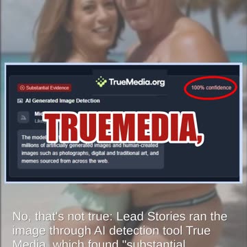 Fact Check: Beach 'Photo' Of Kamala Harris With Epstein NOT Authentic