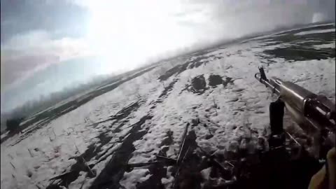 Ukrainians Attacking Russian Trenches