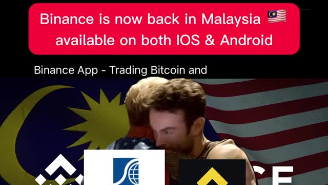 Binance is now back in Malaysia on both IOS & Android