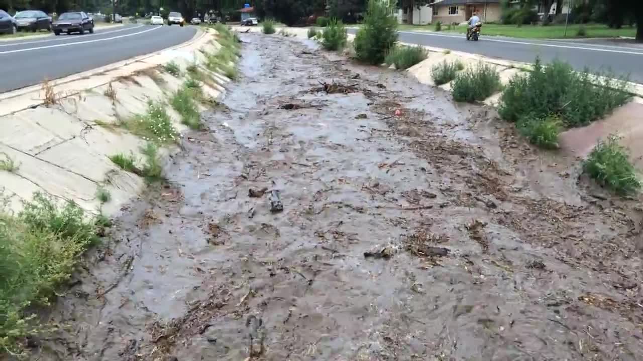 Flash flooding in camp creek