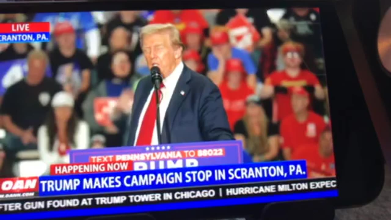 🦅OANN Donald Trump makes campaign stop in Scranton PA Wednesday 04:41 pm