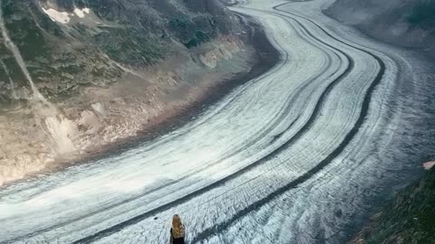 🏔️ Majestic Views of Swiss Alps Aletsch Arena Glacier 🌄
