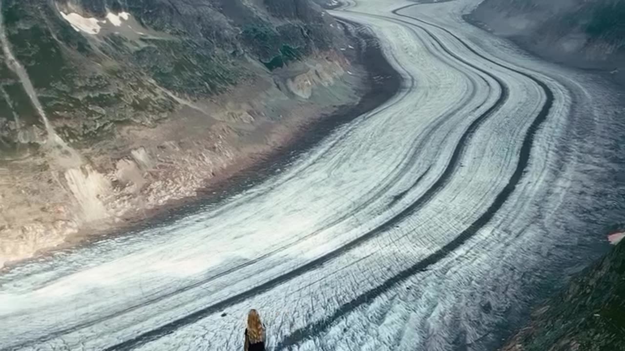 🏔️ Majestic Views of Swiss Alps Aletsch Arena Glacier 🌄