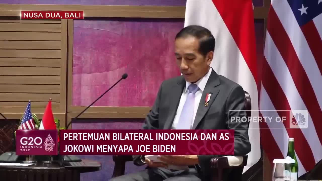 Pertemuan Bilateral Indonesia dan AS, Jokowi Menyapa Joe Biden