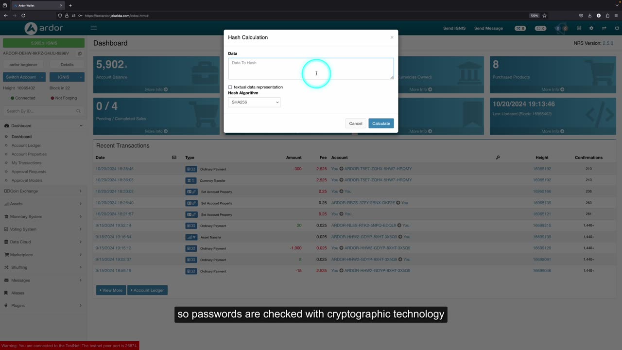 55 How To Use Hash Calculation on Ardor Blockchain