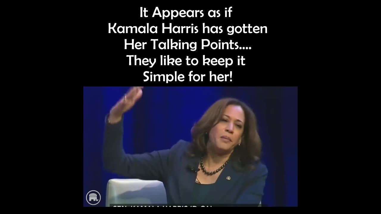 Kamala Harris has clearly gotten her talking points...