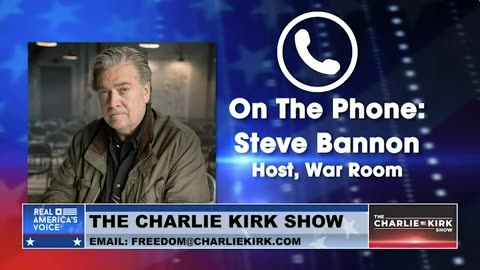 Steve Bannon to Charlie Kirk on whether Trump should join the debates