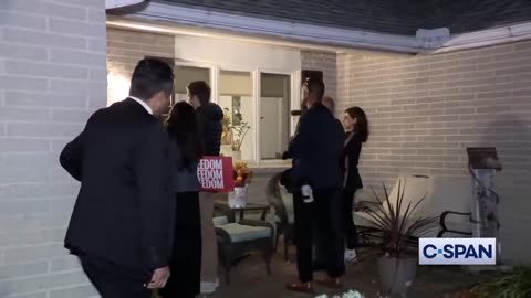 Kamala Harris caught staging a fake door knock