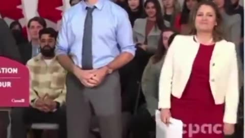Canada’s ‘Deputy Prime Minister is either nervous from committing Treason or she’s using Cocaine.