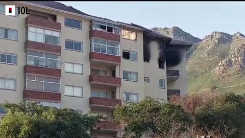 Watch: Residential building alight