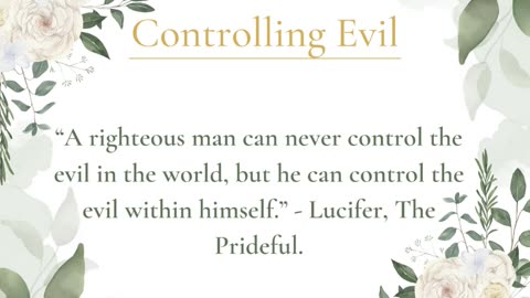 Controlling Evil