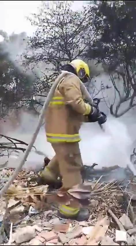 Bomberos atiende incendio en Ceballos