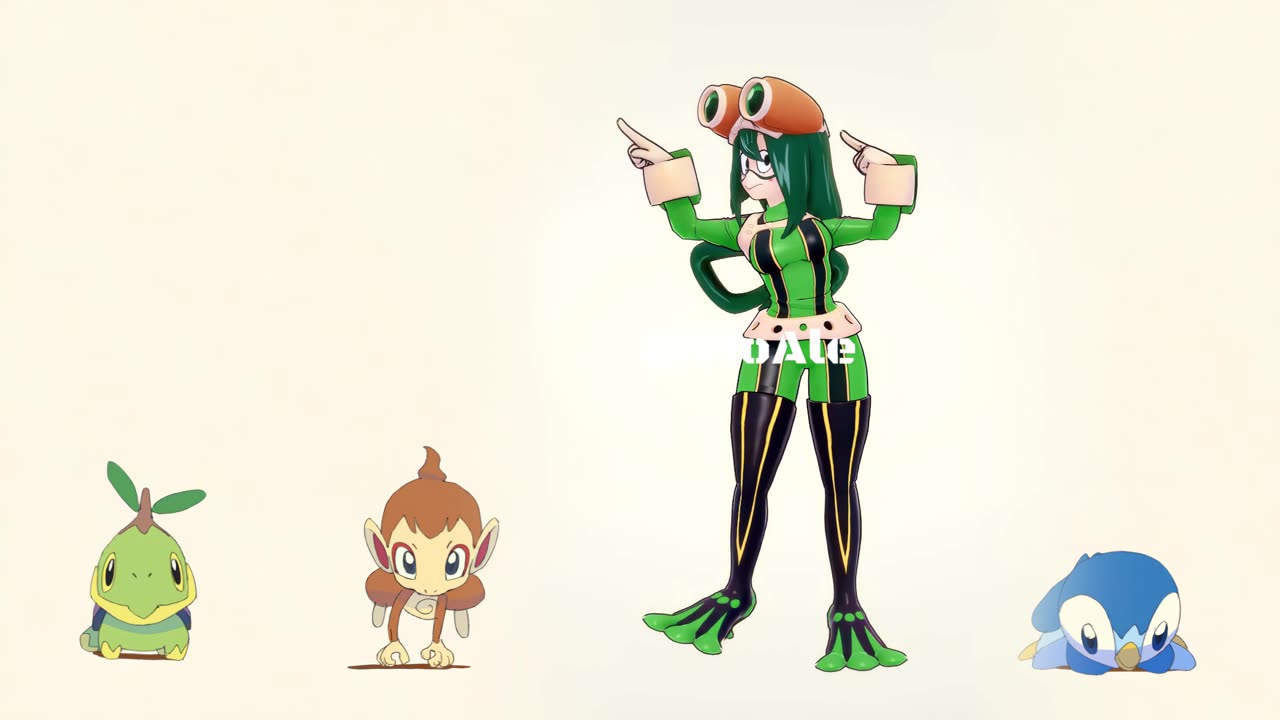 Tsuyu My hero Academia Pokémon dancing POKÉDANCE #mmd #Tsuyu #asui #bnha #mha
