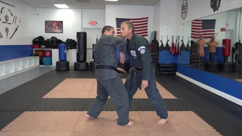 Correcting common errors executing the American Kenpo technique Locking Horns