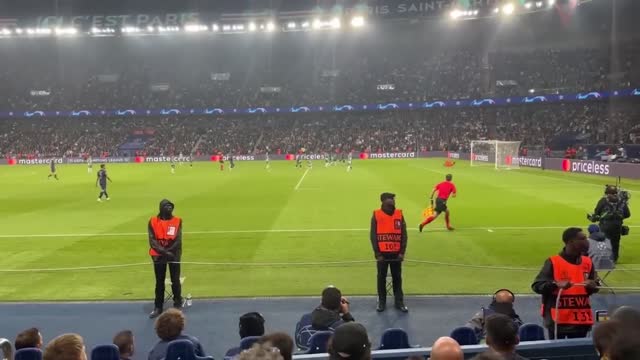 FAN VIEW - Messi Amazing Goal vs Maccabi Haifa