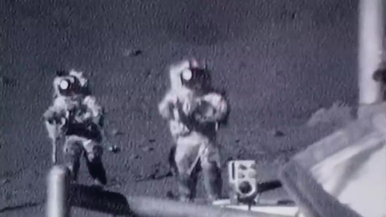 UNSEEN FOOTAGE ASTRONAUTS FALLING ON THE MOON NASA VIDEO