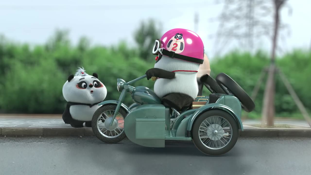Panda bike funny video 😁📸