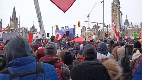 Ottawa Raw footage Freedom Convoy Saturday