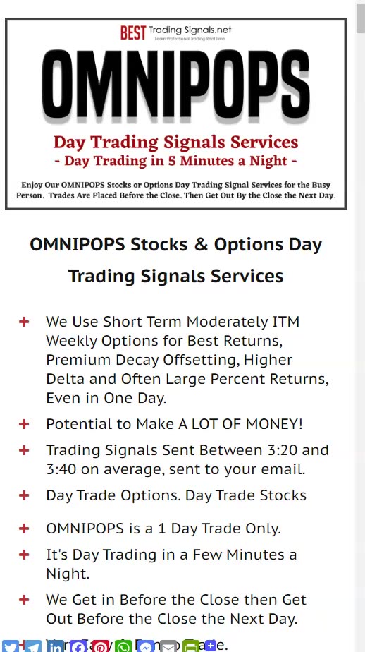 Is OMNIPOPS Cheap Options Day Trading Signals the Best Options System Ever