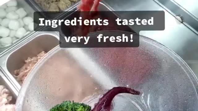 The meats doesn't seem to be those frozen ones
