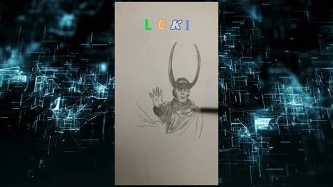 Loki Laufeyson timelapse drawing