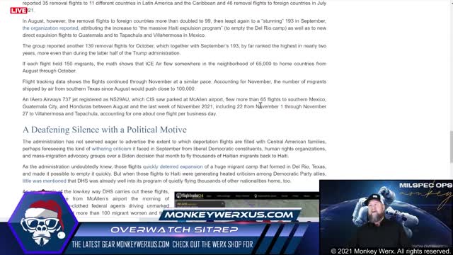 Monkeywerx - SitRep 12-6-21 - Illegals at Military Bases