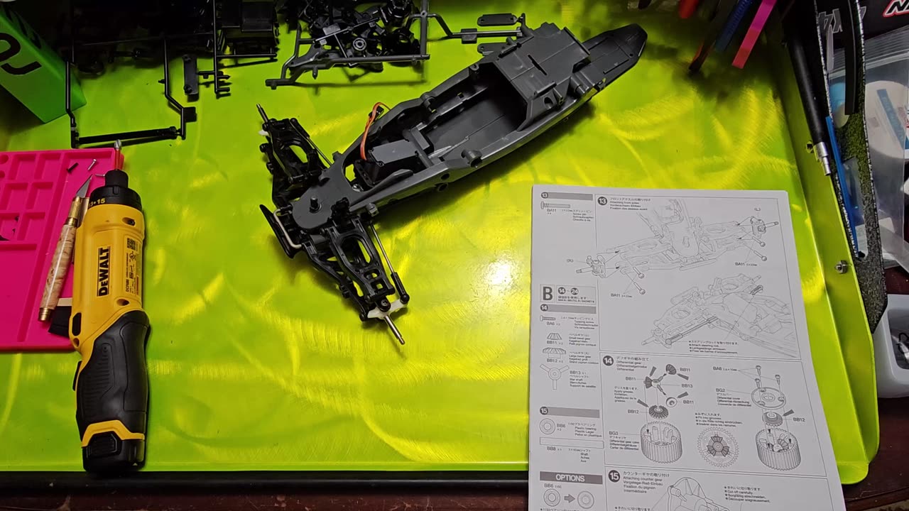 Tamiya Aqroshot DT-03T RC Kit Build EP12