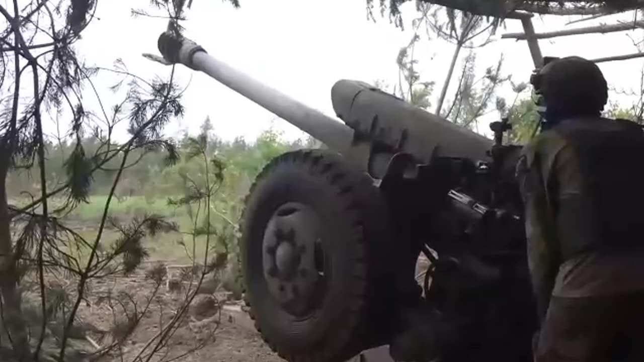 Artillery units of the Airborne Forces in the Krasny Liman direction