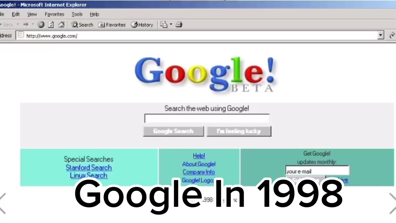 Google…. Long Ago