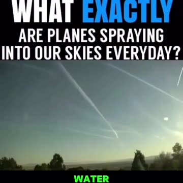 This Is What They're Spraying In Our Skies