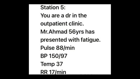 ST5.55 year old man with fatigue