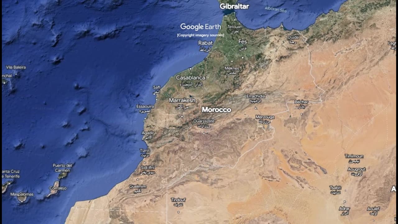 "Morocco 🌍 Expedition: Google Earth Zoom Across 1,324,994km! #ExploreMorocco"