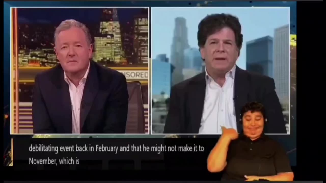 ASL interpreted - Eric Weinstein talks to Pier Morgan about why our media never questioning