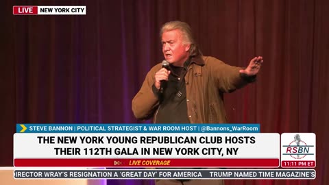 FULL SPEECH: Steve Bannon Speaks at NYYRC 112th Annual Gala - 12/15/24