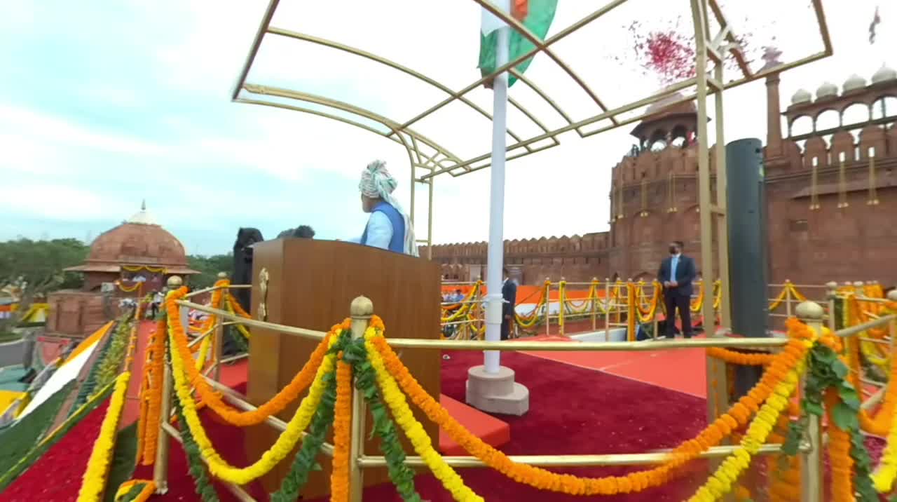 Exclusive 360 degree video for PM’s Independence Day Speech