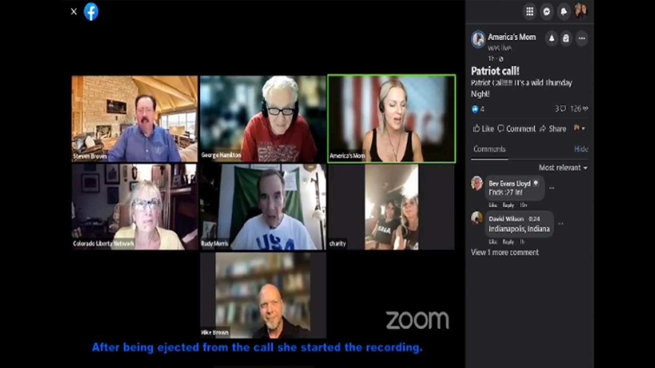 Deleted Video from the CO Patriot Call 8-24-2023