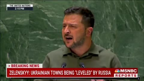 Zelensky lectures the United States on climate change while speaking at the UN.