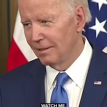 Asked on message to voters who don’t want to see him run for reelection, Pres. Biden: “Watch me.”