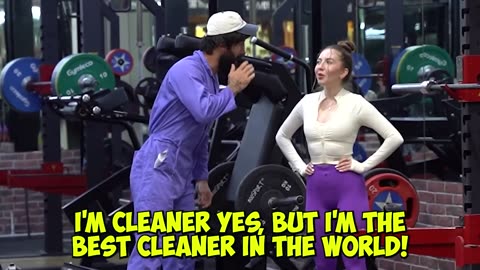 CRAZY CLEANER shocks GIRLS