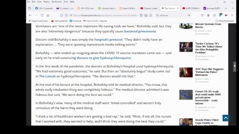 Top Doctor: “We Were Told To Deliberately Kill Millions of COVID Patients Using Ventilators”