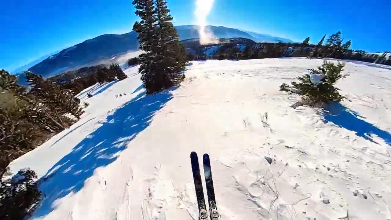 Backcountry Couloir Skiing- Bridger Bowl Montana