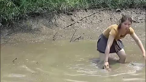 Life of a beautiful girl in the countryside